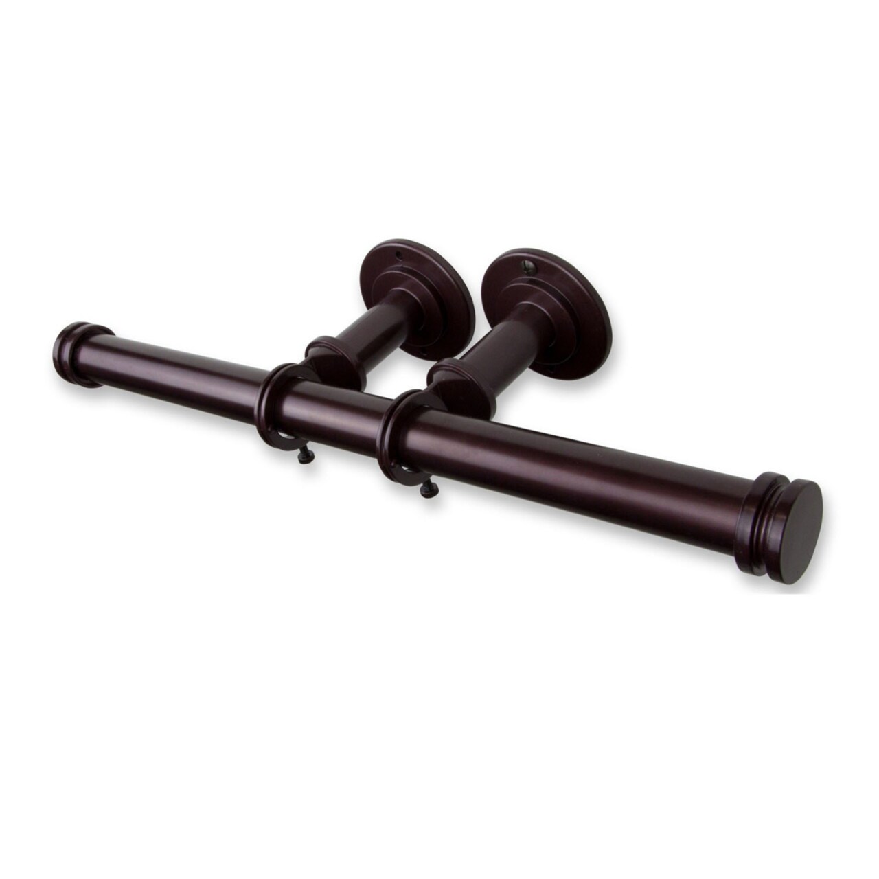 Rod Desyne Double Toilet Paper Holder, Closet And Ceiling Rod